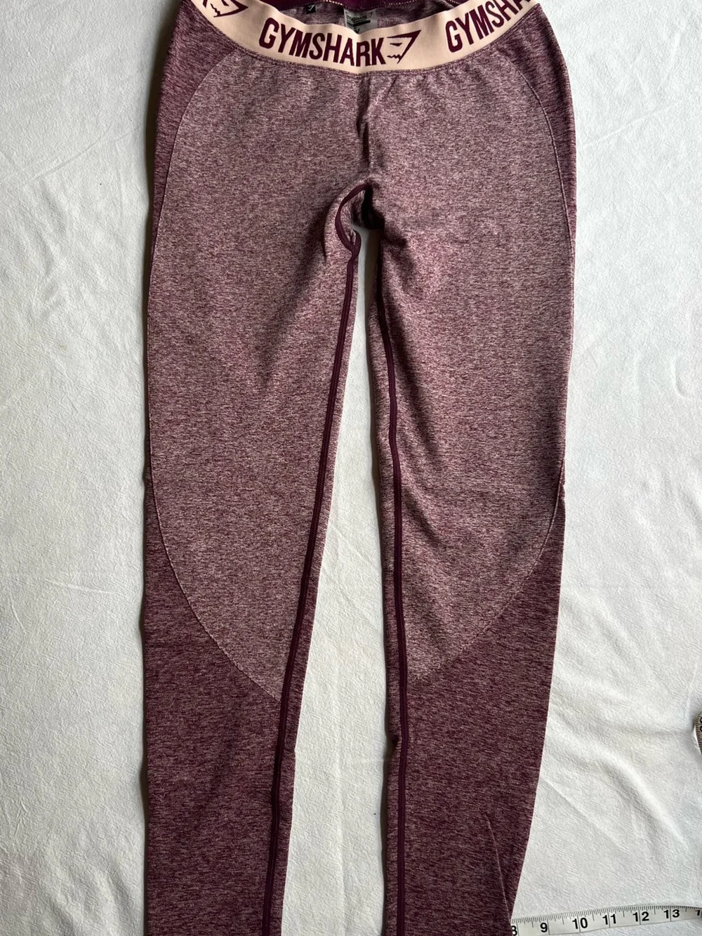 Gymshark Flex Matching Set Ruby Marl Leggings & Sports Bra Size L